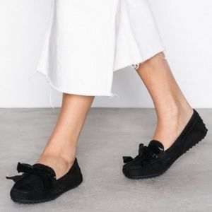 Ralph Lauren Suede Velvet Moccasin slip on fllats
